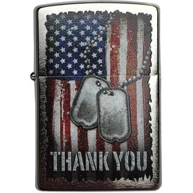 Resim Zippo Çakmak 56161 American Flag Thank You Design 
