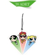 Resim 1001MODEL Powerpuff Girls Bubbles Tasarımlı 20'li Oto Kokusu ve Oto Aksesuarı 