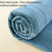 Resim 3 Adet Kristal Yumuşak Nevresim Seti - İlkbahar, Sonbahar, Çift Kişilik Kışlık, Şık ve Dayanıklı 3D Dokulu Kalın Süt Lifli Minderli 3 ile Paket, 2 Ekstra Dolgu, 2 çorap Koruma Örtüsü [Yastık çekirdeğsiz], Minimalist Tasar ım 