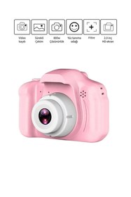 Resim İTHALCİM Dijital Fotoğraf Makinesi Çocuk Mini 1080p Hd Kamera Selfie 