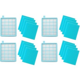 Resim Philips Uyumlu Fc 8478 Powerpro Compact 4 Adet Hepa Filtre 16 Ad Sünger 