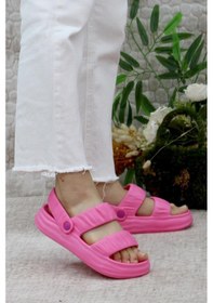 Resim Mehmet Mete Ez0118 Havuz Plaj Deniz Ayakkabısı Hafif Rahat Kadın Terlik Sandalet 001 