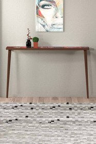Resim bluecape Marakeş 122x12cm Doğal Ağaç Tek Sıra Traverten Taşlı Dresuar 
