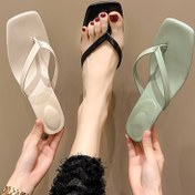 Resim Kadınlar için Yazlık Terlikler, Moda Trend Flip-Flops, Kadınlar için Çok Yönlü Plaj Terlikleri 