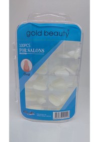 Resim Gold Beauty Oval Takma Tırnak 100'lü 