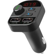 Resim Farfi 805E Bluetooth Uyumlu 5.1 Çift USB Bağlantı Noktaları Fm Verici Mp3 Müzik Çalar Araç Şarj (Yurt Dışından) 