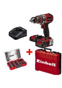 Resim Einhell TP-CD 18/50 Li İ Bl 18v2ah Çift Akülü Darbeli Matkap + 42 Parça Vidalama Set 