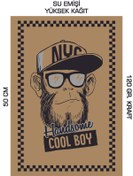 Resim duha trend 35x50 120 Gr. Kraft Kağıt Oto Paspası Maymun 100 Adet 