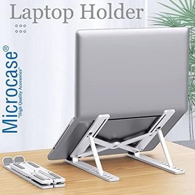 Resim Microcase Macbook Notebook Laptop Tablet Plastik Stand Masaüstü Tutucu 10-15.6 inch - AL3108 Beyaz 