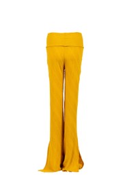 Resim iamlovein Hardal Sarı Paça Yırtmaçlı Pantolon - XS 