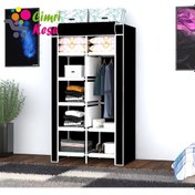 Resim Cimrikesee Raflı Askılı Çok Amaçlı Mini Bez Dolap 