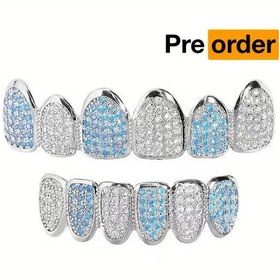 Resim RICH BABY BLUE DIAMOND GRILLZ (Special Order•High Quality) 