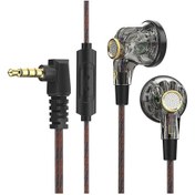 Resim Qkz Mdr Düz Kafa Kulaklıklar 16 Mm Büyük Dinamik Hıfı Bas Spor Kulaklık Müzik Black 