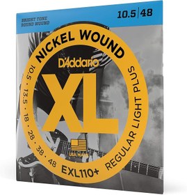 Resim Daddario Exl110+ Elektro Gitar Tel Seti, Xl, 10.5-48, Nickel Wound, 