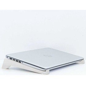 Resim Bk Gift Taşınabilir Ahşap Beyaz Notebook Laptop Standı 