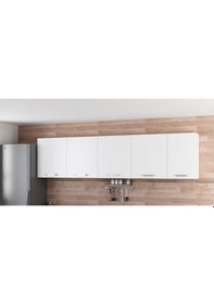 Resim Minar 285 Cm Mutfak Dolabı Beyaz 285-B2-Üst Modül Beyaz 