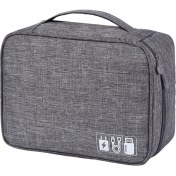 Resim Joyne Taşınabilir USB Veri Kablosu Çantası - Gri (Yurt Dışından) 