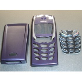 Resim nostaljikcep Nokia 6510 Kapak Ve Tuş Takımı,sıfır,mor Renk 