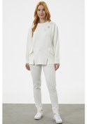Resim Torba Cep Detaylı Oversize Eşofman Takım - Ekru 001 