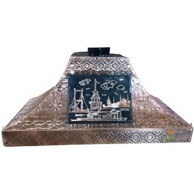 Resim Bakır Davlumbaz 4 Gözlü Çay Kazanı İçin Kızkulesi Bakır Davlumbaz 