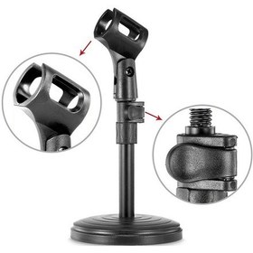 Resim Thentech Mini Mikrofon Tutucu Stand Portatif Kolay Kullanım 