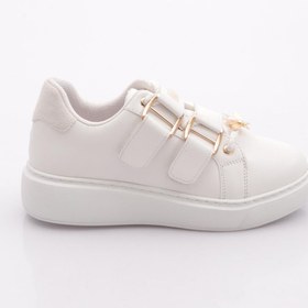 Resim Dgn Kadın Aksesuarlı Kemer Detaylı Sneakers Ayakkabı Beyaz 12211639101 