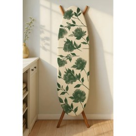 Resim Feyza Design Ranforce Biyeli Çizgili Isıya Dayanıklı Ütü Masası Kılıfı 142X55 cm 