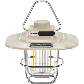 Resim Moveevo Led Kamp Feneri, Akıllı Şarjlı, Su Geçirmez, Sürekli Işık Regülasyonu, Powerbank Özelliği, Beyaz Yerleşik Li-pil Beyaz 