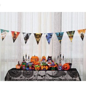 Resim MCM Group Cadılar Bayramı Halloween Flama Bayrak Banner Süs 8 Li 3 Metre - Lisinya 