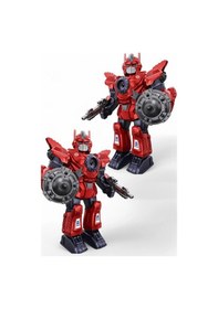 Resim Işıklı Müzikli Buhar Püskürten Savaşçı Robot 34 Cm Büyük Boy Oyuncak - Mavi/kırmızı 