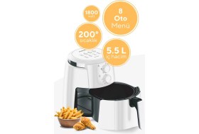 Resim Kumtel Beyaz Xl Fastfryer (Yağsız Fritöz Airfryer) Haf-01 