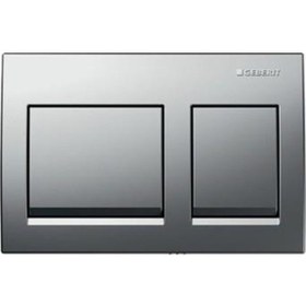 Resim Geberit Alpha35 Kumanda Kapağı Çift Basmalı, Parlak Krom - 115.04 