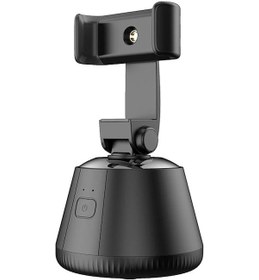 Resim Geeksen Akıllı Yüz Takip Panosu - 360 Dikey/yatay Döndürme, Telefon Tutucu, Tripod Uyumlu, 3 Aa Pil Dahil Değil , Siyah 