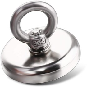 Resim Slons Aksesuar Fishing magnet kurtarma mıknatısı neodyum mıknatısı halkalı pot mıknatıs 50mm 