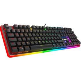 Resim Gamebooster G918 Fire Storm RGB Blue Switch Siyah Mekanik Gaming Klavye 