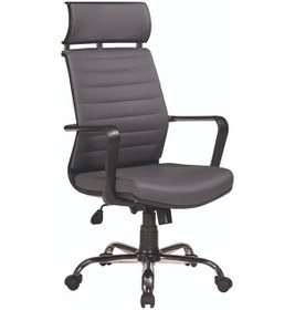Resim My3 Yönetici Makam - Ofis Müdür - Büro - Çalışma Koltuğu Antrasit Renk Krom Ayaklı Antrasit 