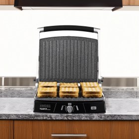 Resim Arnica Tostit Gh26300 Tost Makinesi Inox Siyah 