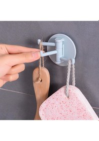Resim Yapışkanlı Banyo Mutfak Eşya Anahtarlık Askılığı Al4470-gri Gri 