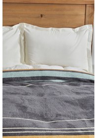 Resim Karaca Home Nina Tek Kişilik Pamuk Battaniye Antrasit 200.22.04.0223 