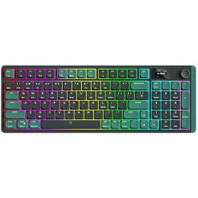 Resim Aıgo S99 Misty Forest Kırmızı Switch Mekanik Kablosuz Oyuncu Q Klavye 