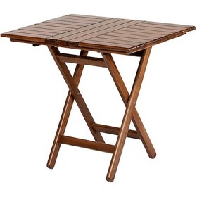 Resim Atina 60X80 Katlanabilir Ahşap Bahçe Balkon Masası 