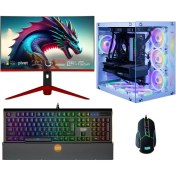 Resim Dragos DRX6142 Ryzen 7 5700X 32GB 1tb M.2 Nvme SSD 8gb RTX4060 27 Inç 240Hz Curved Freedos Oyuncu Bilgisayarı 