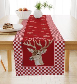 Resim Evmila Yeni Yıl Desenli Runner Modeli - 40x140 cm 