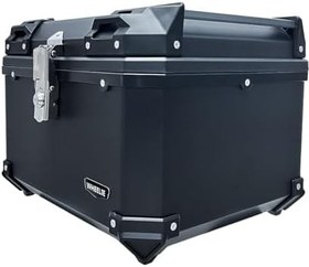 Resim WHEELIE XT577-B 55 Litre Motosiklet Arka Çanta Siyah Su Geçirmez ABS Top Case Bagaj Üniversal 