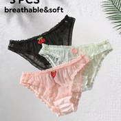 Resim 3-Pack Kadın Mesh İç Çamaşırı - Dikişsiz Ter Alma Hızlı Kuruyan Tanga, Düşük Bel Nefes Alabilen Yumuşak Kumaş, 3 Renk (Siyah/Işık Yeşili/Pembe) Günlük Konfor ve Seksi Uygunluk için, Rahat İç Çamaşırı, Vstring Tasarımı, Pürüzsüz Dokuma, Günlük Gereksinimler, Minimalist Tarz, Hafif Malzeme, Düşük Bel Tanga, Günlük Giyim, Hızlı Kuruyan Malzeme, Vstring Tanga, Günlük Giyinenler, başlık minimum iyileştirme: tangastring Vstring Tanga Tanga Zaman Yüksek Yastık Boks Saat Giysiler 