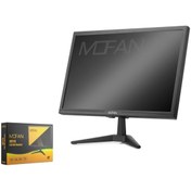 Resim mofan Mf19 Led Hd Monitör 19 Inc Hoparlör Hdmi + Vga 75Hz 1440X900 İps Panel Siyah 