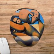 Resim Pixxa Pablo Picasso - Figures At The Seaside Bilek Destekli Mousepad Model - 1 Oval 