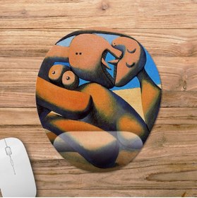 Resim Pixxa Pablo Picasso - Figures At The Seaside Bilek Destekli Mousepad Model - 1 Oval 