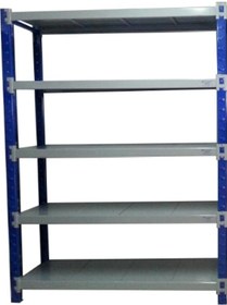 Resim Mekoraf Depo Raf 5 Katlı 2.5 Metre Boy 60 Cm Derinlik 165 Cm En Mavi 