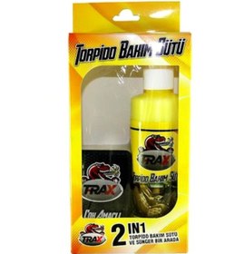 Resim Trax 2in1 Torpido Bakım Sütü Süngerli Set Torpido Parlatıcı 